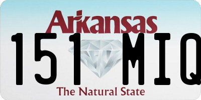 AR license plate 151MIQ
