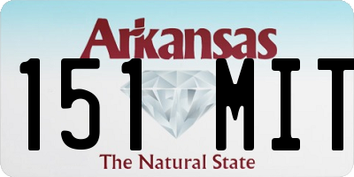 AR license plate 151MIT