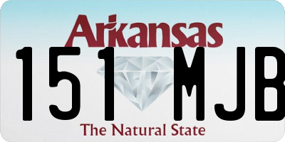 AR license plate 151MJB