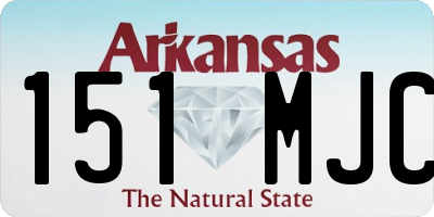 AR license plate 151MJC