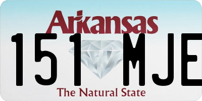 AR license plate 151MJE