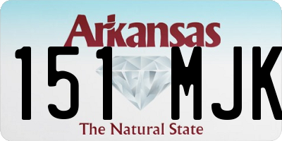 AR license plate 151MJK