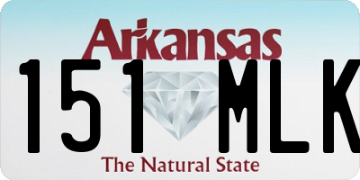 AR license plate 151MLK