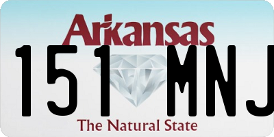 AR license plate 151MNJ