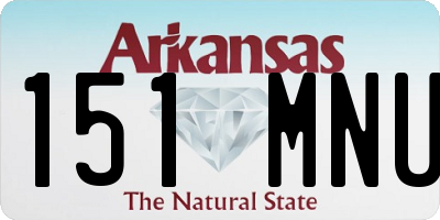 AR license plate 151MNU