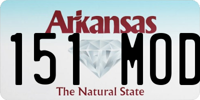 AR license plate 151MOD