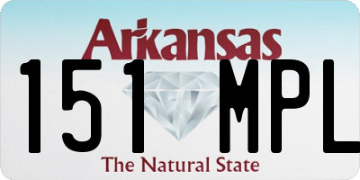 AR license plate 151MPL