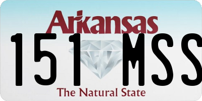 AR license plate 151MSS