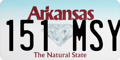 AR license plate 151MSY