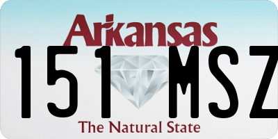 AR license plate 151MSZ