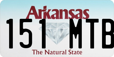 AR license plate 151MTB
