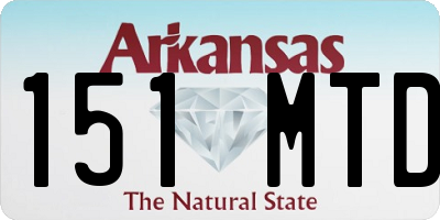 AR license plate 151MTD