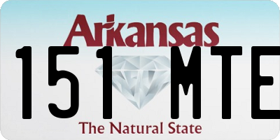 AR license plate 151MTE