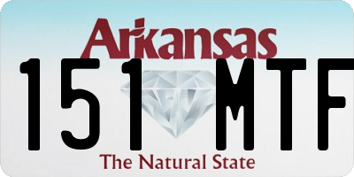 AR license plate 151MTF