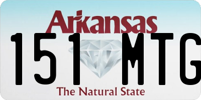 AR license plate 151MTG