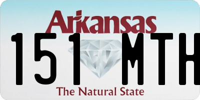 AR license plate 151MTH