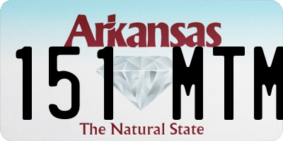 AR license plate 151MTM