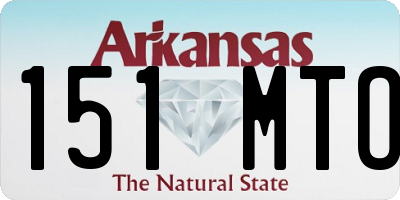 AR license plate 151MTO