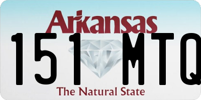 AR license plate 151MTQ