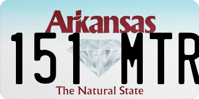 AR license plate 151MTR