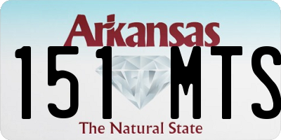 AR license plate 151MTS