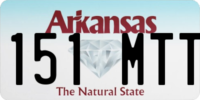 AR license plate 151MTT