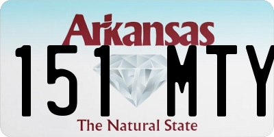 AR license plate 151MTY