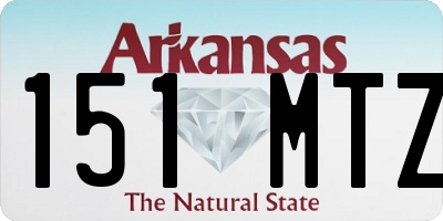 AR license plate 151MTZ