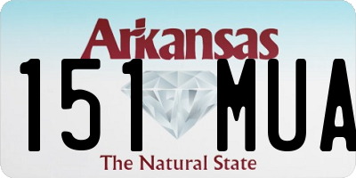 AR license plate 151MUA