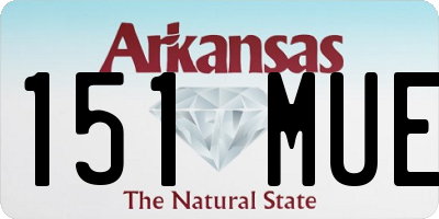 AR license plate 151MUE