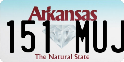 AR license plate 151MUJ
