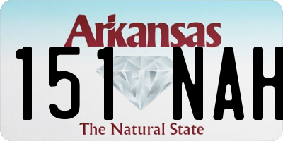 AR license plate 151NAH