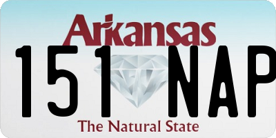 AR license plate 151NAP