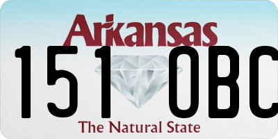 AR license plate 151OBC