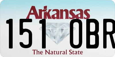 AR license plate 151OBR