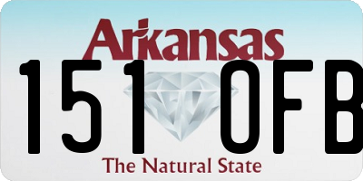 AR license plate 151OFB