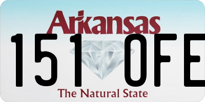AR license plate 151OFE
