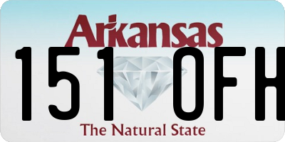 AR license plate 151OFH