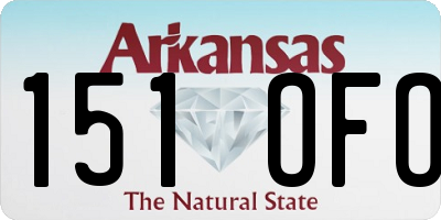 AR license plate 151OFO