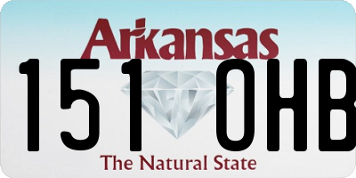 AR license plate 151OHB