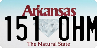 AR license plate 151OHM