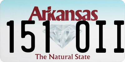 AR license plate 151OII