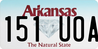 AR license plate 151UOA