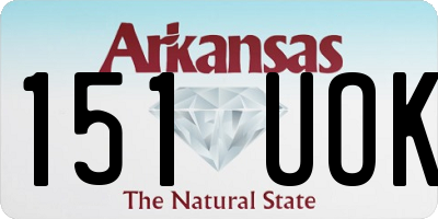 AR license plate 151UOK