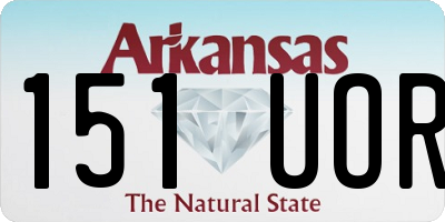 AR license plate 151UOR