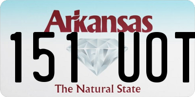 AR license plate 151UOT