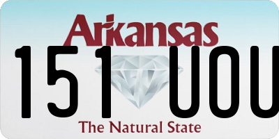 AR license plate 151UOU