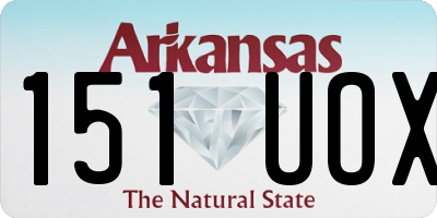 AR license plate 151UOX