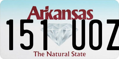 AR license plate 151UOZ