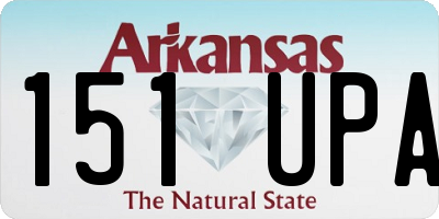 AR license plate 151UPA